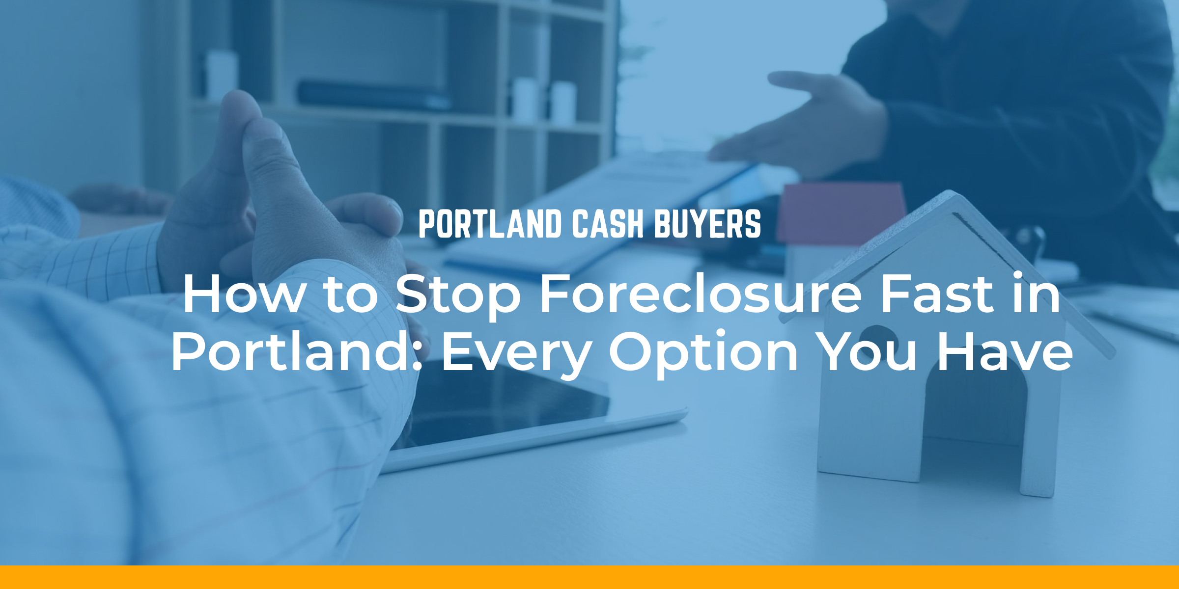 How to stop foreclosure fast Portland meeting with homeowner reviewing documents to prevent foreclosure and explore fast solutions